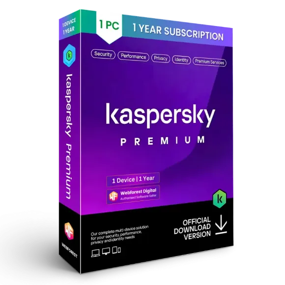 Kaspersky Premium Antivirus 1 Device for 1 Year Protection
