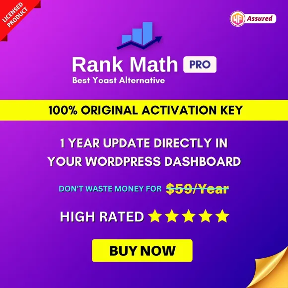 Rank Math Pro With Original License